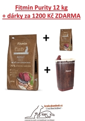 Fitmin dog Purity Rice Adult Fish&Venison 12kg + DÁRKY ZA 1200Kč
