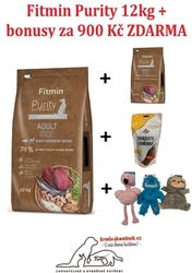 Fitmin dog Purity Rice Adult Fish&Venison 12kg + DÁRKY ZA 900 Kč