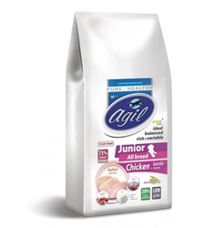 Agil Junior All Breed Low Grain Chicken,Lamb,Tuna 10kg