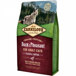 Carnilove Cat Duck & Pheasant Hairball Control 2kg