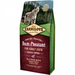 Carnilove Cat Duck & Pheasant Hairball Control 6kg