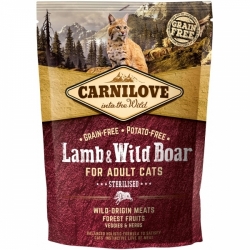 Carnilove Cat Lamb & Wild Boar Sterilised 400g