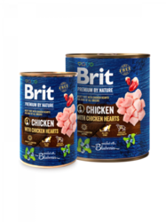 Brit Premium by Nature Chicken with Hearts 400g  