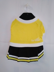 LE CHIEN - žlutá mikina se sukní XL