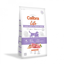 Calibra Dog Life Junior Small&Medium Breed Lamb 12kg+ 2,5kg zdarma