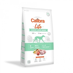 Calibra Dog Life Junior Large Breed Chicken 12kg + 2,5kg ZDARMA