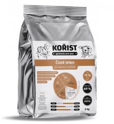 Kořist - Čistě jelen - pro psy s dietou a seniory 12kg 