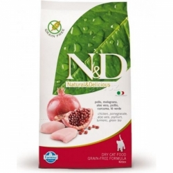 N&D Grain Free CAT KITTEN Chicken & Pomegranate 1,5kg + PAMLSKY ZDARMA!