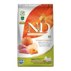 N&D GF Pumpkin DOG Adult Mini Boar & Apple 2,5kg + PAMLSKY CALIBRA JOY BEEF ZA 44 KČ ZDARMA!