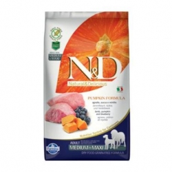 N&D GF Pumpkin DOG Adult M/L Lamb & Blueberry 2,5kg+ PAMLSKY ZA  44 KČ ZDARMA