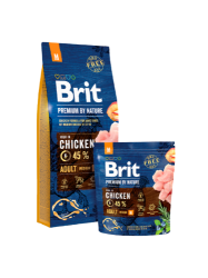 Brit Premium by Nature ADULT  M 1kg