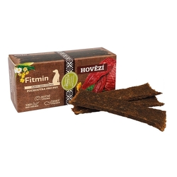 Fitmin Snax sušené maso 84% hovězí + bylinky + len 120g 8ks