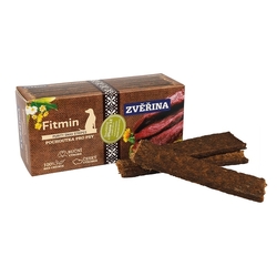 Fitmin Snax sušené maso 85% zvěřina + bylinky + máta 120g 8ks