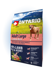 Ontario Adult Large Lamb & Rice 12kg+ konzerva + miska + DOPRAVA NEBO BONUS ZDARMA