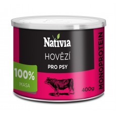 Nativia hovězí maso pro psy 400g od českého řezníka