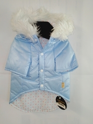 LE CHIEN - modrná bunda s kapucí 