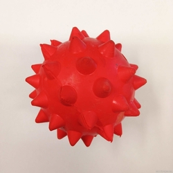 Odolný gumový míček (ježek) 9cm - plnící i dentální!
