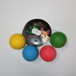 Odolný gumový míček z tvrdé gumy 3,5cm - různé barvy