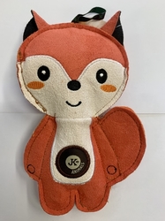 Textilní pískací hračka liška