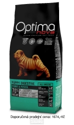 OPTIMAnova dog PUPPY DIGESIVE GF RABBIT 12kg + DOPRAVA NEBO 250 KČ ZDARMA!