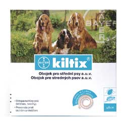 KILTIX antiparazitní obojek pro STŘEDNÍ psy 53 cm