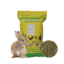 Granule pro králíky s přírodním léčivem - výkrm 25kg - sleva při osobním odběru