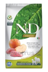 N&D PRIME DOG Adult M/L Boar & Apple 2,5kg + PAMLSKY ZA 44 KČ ZDARMA!