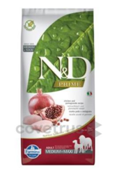 N&D PRIME DOG Adult M/L Chicken & Pomegranate 12kg + DOPRAVA NEBO 200 Kč ZDARMA!