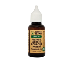 LÁSKA 23 - Alergie, hojení, svědění - podpůrný olej 30 ml