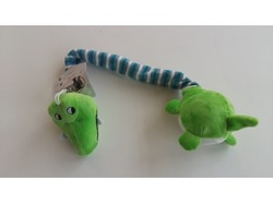 Textilní hračka pro psy - krokodýl pískací 60cm