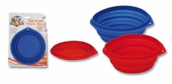 Cestovní silikonová miska pro psy 1l/18cm 