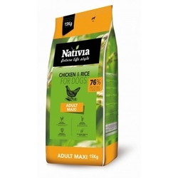 Nativia Adult Maxi 15 kg + DOPRAVA NEBO DÁRKY ZA 40 KČ ZDARMA, NAVÍC AKCE 10+1 GRATIS!