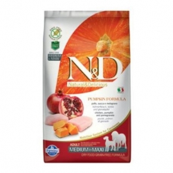N&D GF Pumpkin DOG Adult M/L Chicken&Pomegranate 2,5kg+ PAMLSKY ZA  44 KČ ZDARMA - kopie