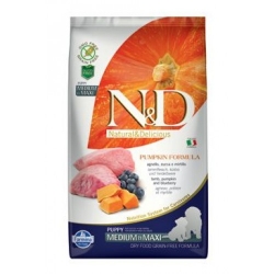 N&D Pumpkin Puppy M/L Lamb & Blueberry 2,5kg 