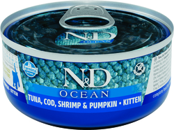 N&D CAT OCEAN Kitten Tuna & Cod & Shrimp & Pumpk