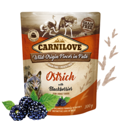 Carnilove kapsa Ostrich with Blackberries 300g