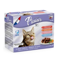 Plaisir cat vanička pro kočky balení 12x100g
