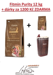 Fitmin dog Purity Rice Puppy Lamb&Salmon 12kg + DÁRKY ZA 1200Kč 