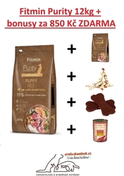 Fitmin dog Purity Rice Puppy Lamb&Salmon 12kg + DÁRKY ZA 850 Kč
