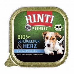Rinti Dog BIO vanička drůbeží srdíčka 150g