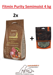 Fitmin dog Purity Semimoist měkčené 2x4kg + pamlsky + DOPRAVA