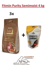 Fitmin dog Purity Semimoist Rabit+Lamb 12kg(3x4kg) + bonus zdarma