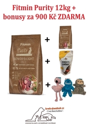 Fitmin dog Purity Rice Senior&Light Venison+Lamb 12kg  + DÁRKY ZA 900 Kč 