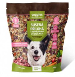 Yoggies Sušená příloha s pohankovými vločkami k syrové potravě B.A.R.F. 750g