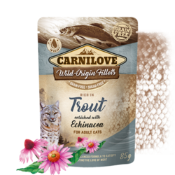 Carnilove Cat Pouch Trout enriched with Echinacea 85g