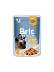 Brit Premium Cat Pouch with Tuna Fillets in Gravy for Adult Cats