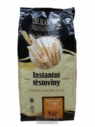 Delikan instantní těstoviny pro psy s vejci 3kg