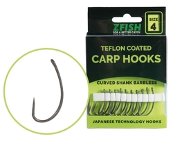 ZFISH TEFLONOVÉ HÁČKY CURVED SHANK BL 