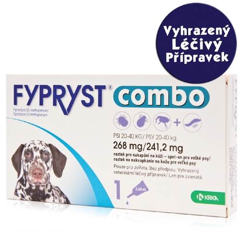 Antiparazitní pipeta Fypryst Combo pro psy 20-40kg