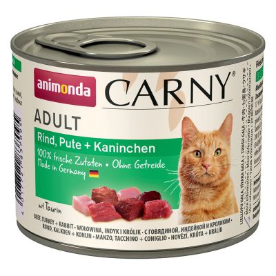 Konzerva pro kočky Animonda ADULT krůta/králík 200g